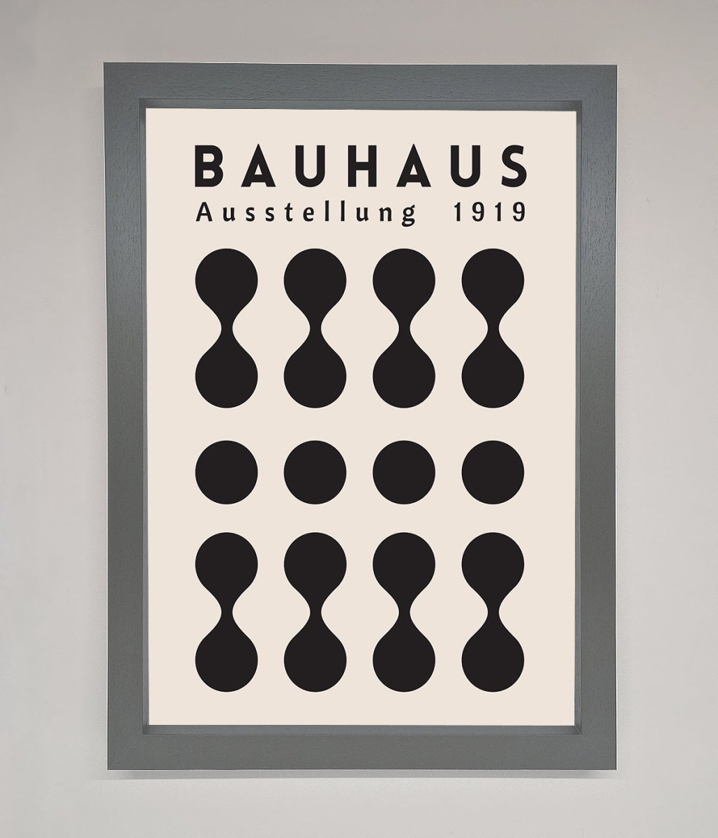 Bauhaus Black 1919 Framed Wall Art-3