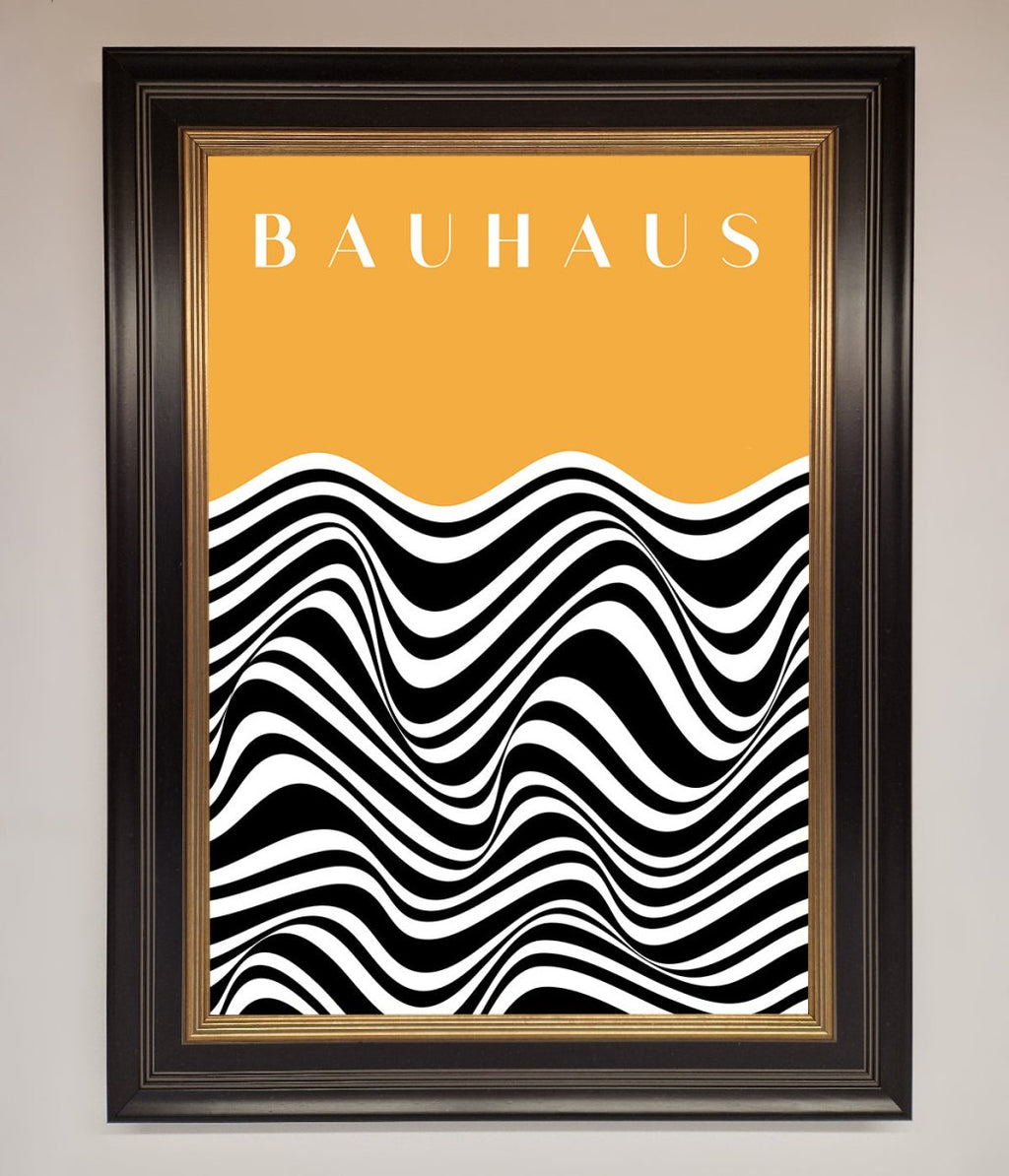 Bauhaus Yellow Framed Poster-18