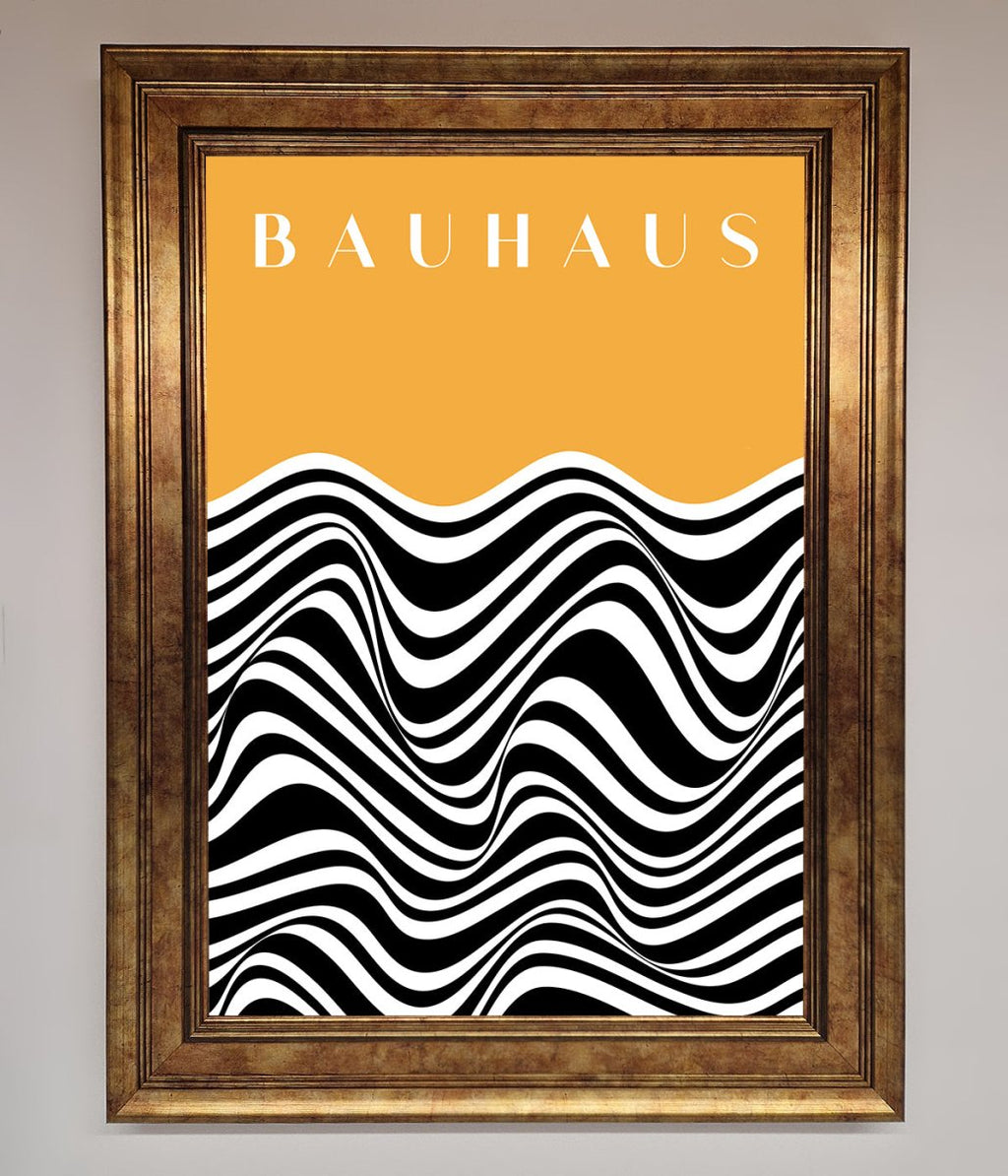 Bauhaus Yellow Framed Poster-13