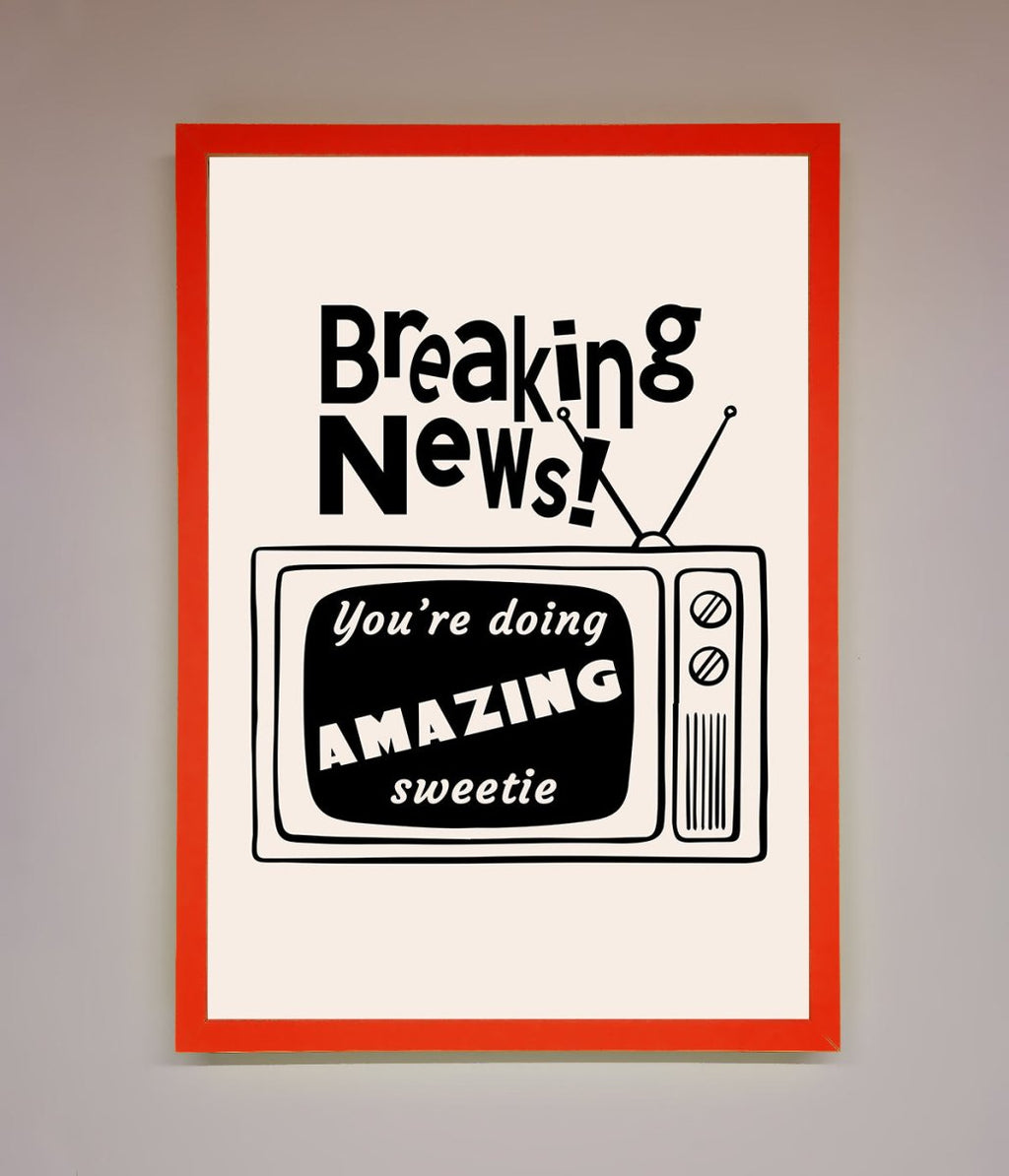 Breaking News Framed Poster-7