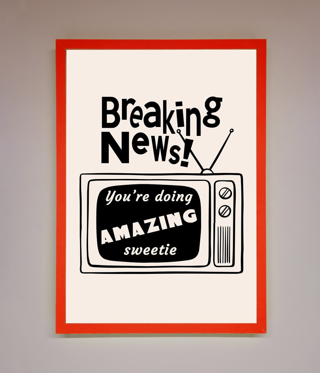 Breaking News Framed Poster-7