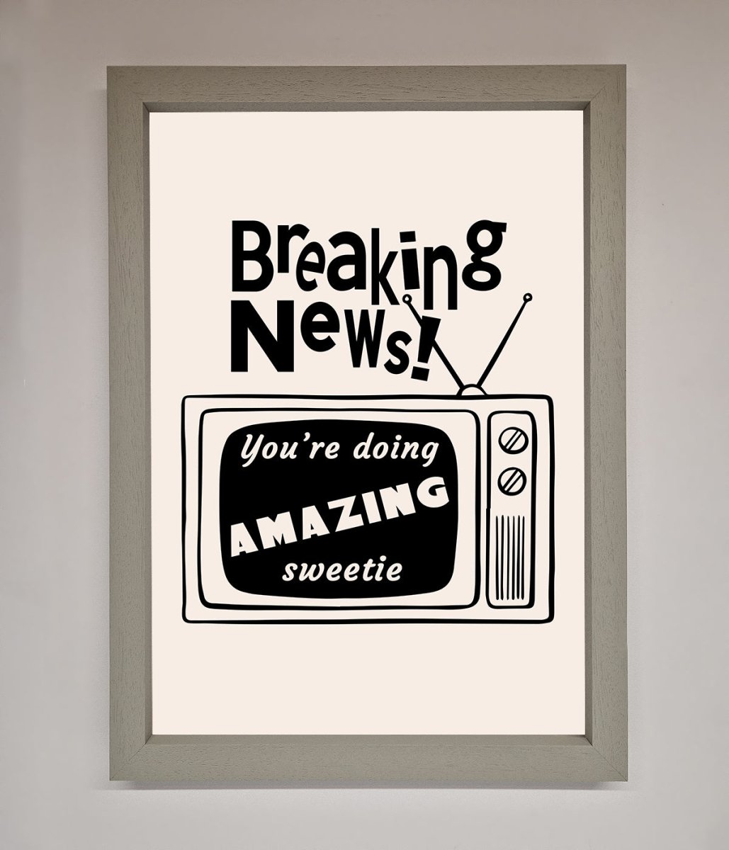 Breaking News Framed Poster-3