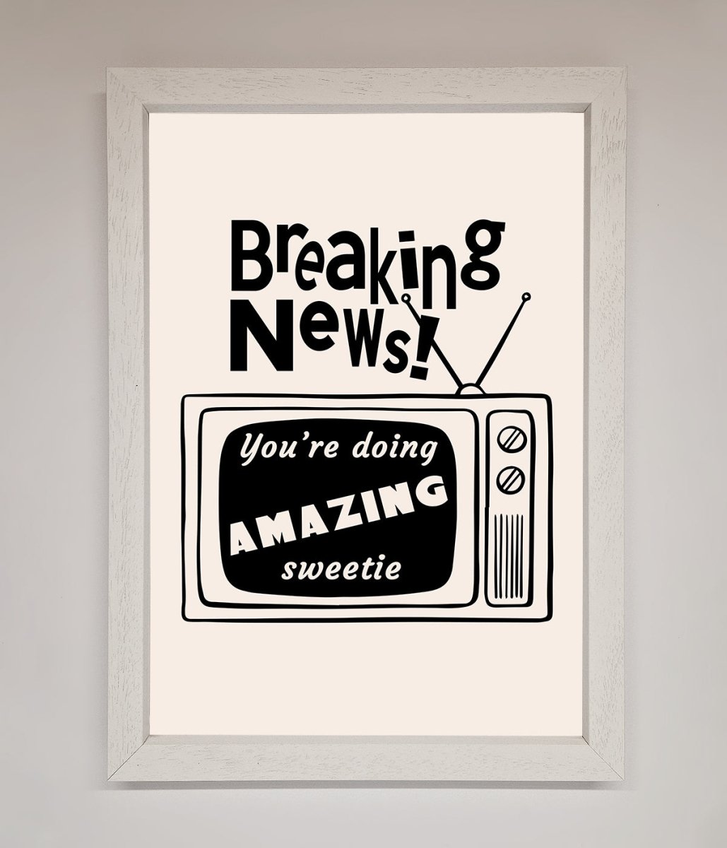 Breaking News Framed Poster-0