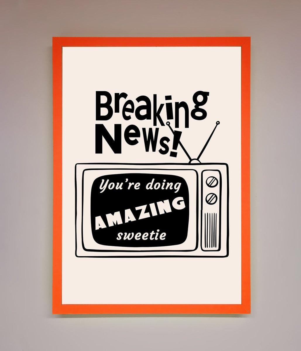 Breaking News Framed Poster-6