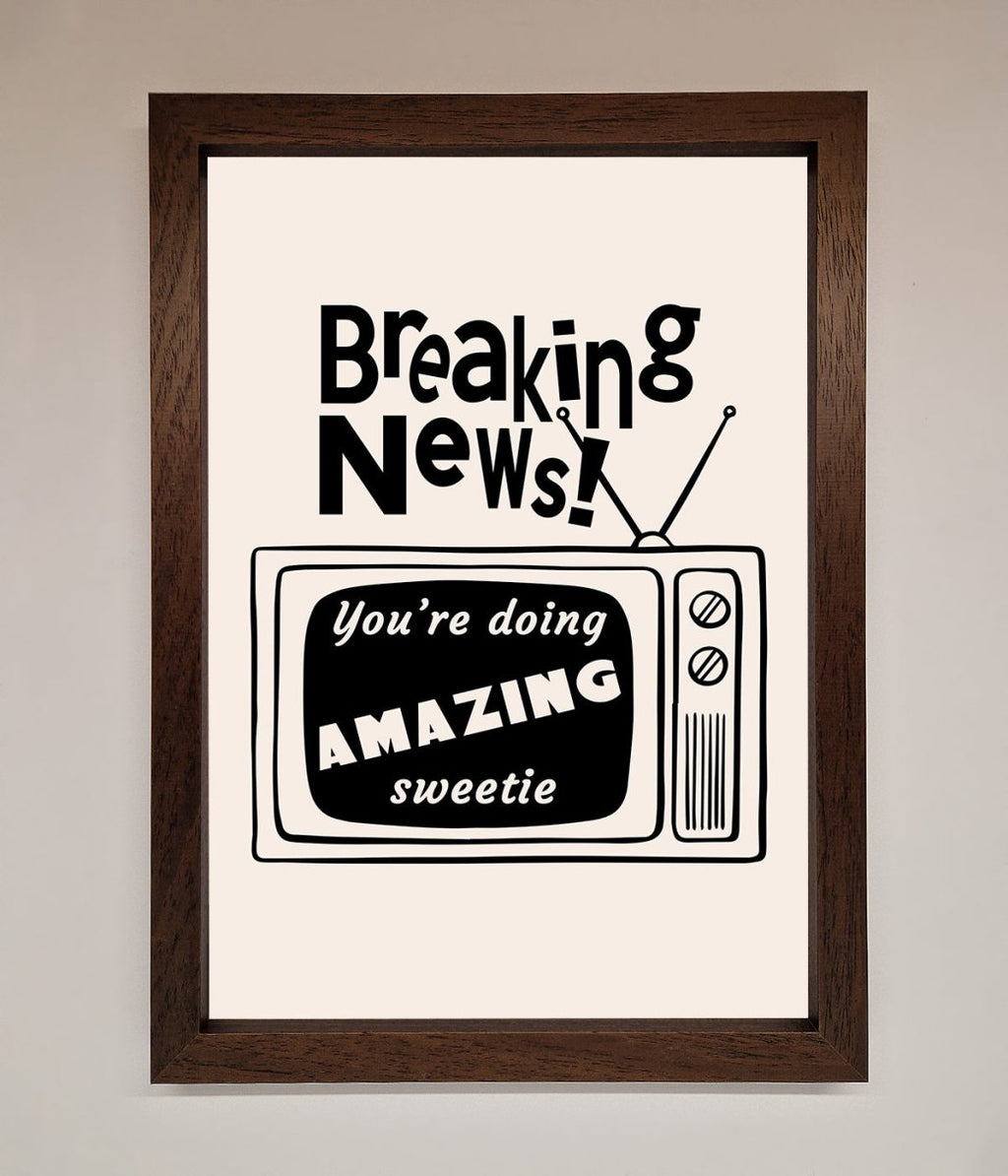 Breaking News Framed Poster-4