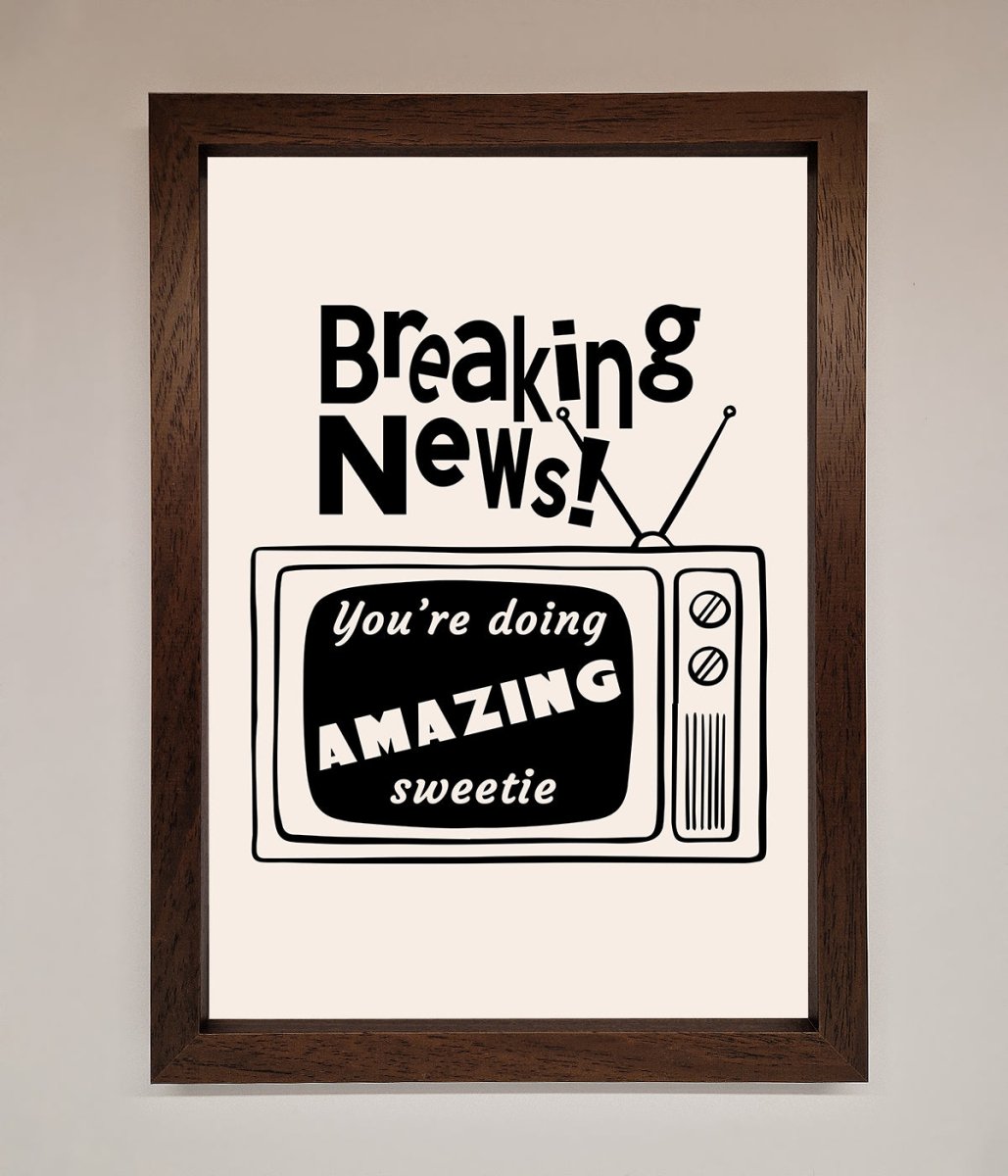 Breaking News Framed Poster-4