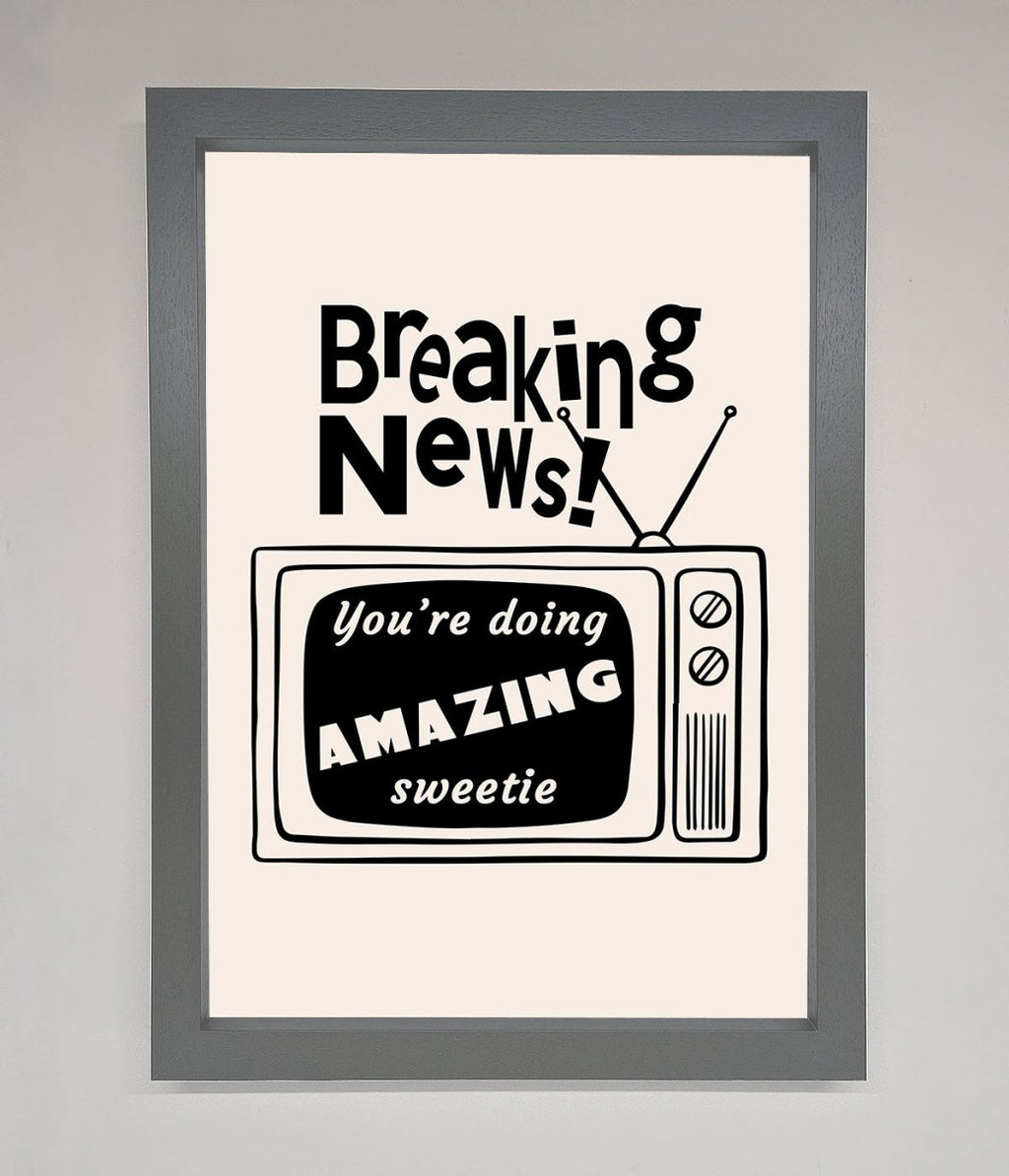 Breaking News Framed Poster-1