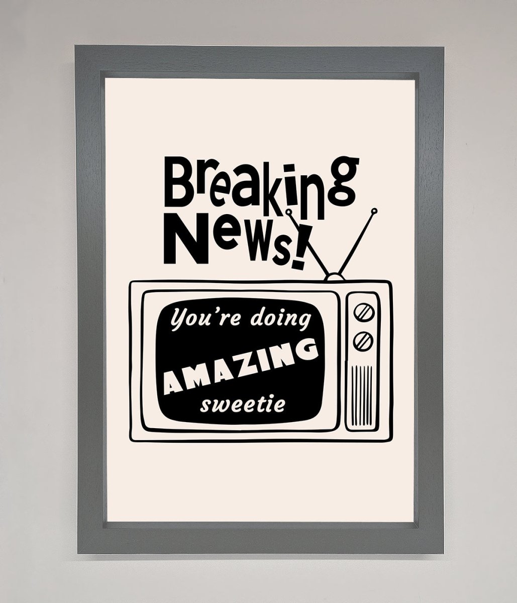 Breaking News Framed Poster-1
