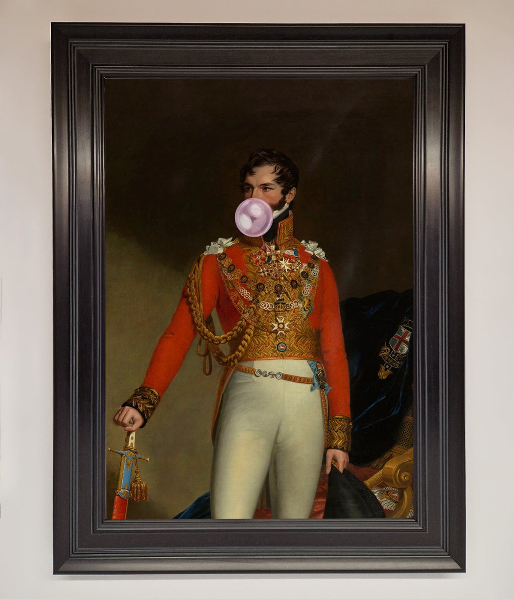 Bubble Gum Admiral Framed Wall Art-15