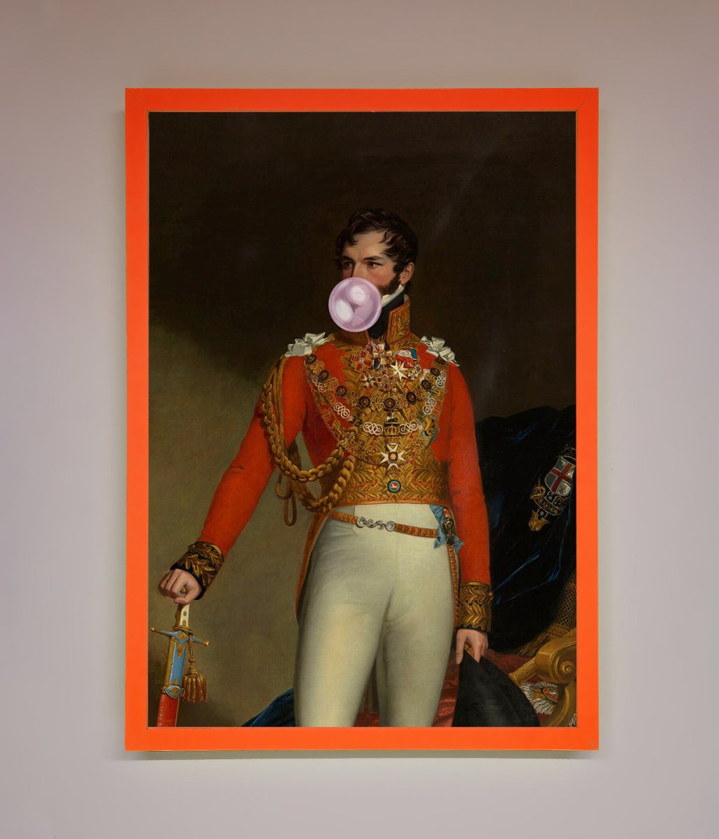 Bubble Gum Admiral Framed Wall Art-6