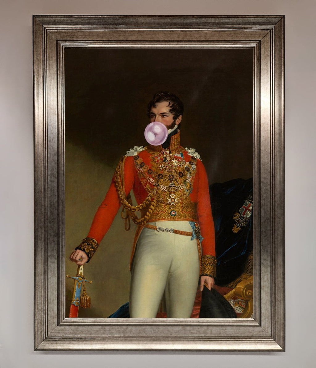 Bubble Gum Admiral Framed Wall Art-14