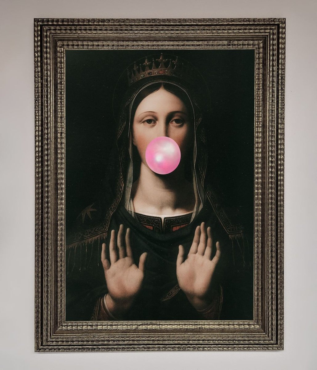Bubble Gum Renaissance Framed Print-16