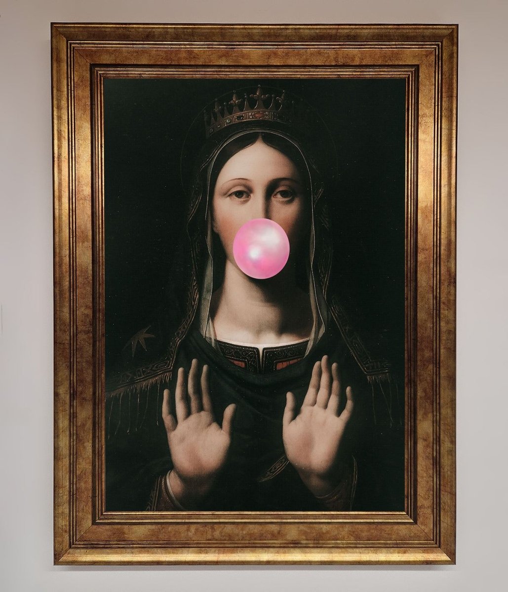 Bubble Gum Renaissance Framed Print-7