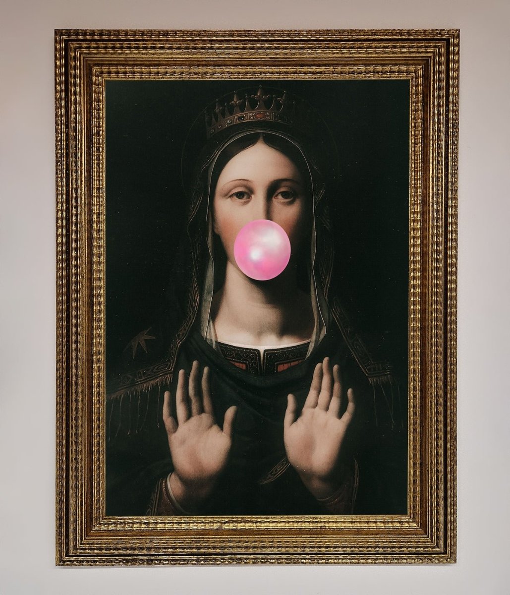 Bubble Gum Renaissance Framed Print-0