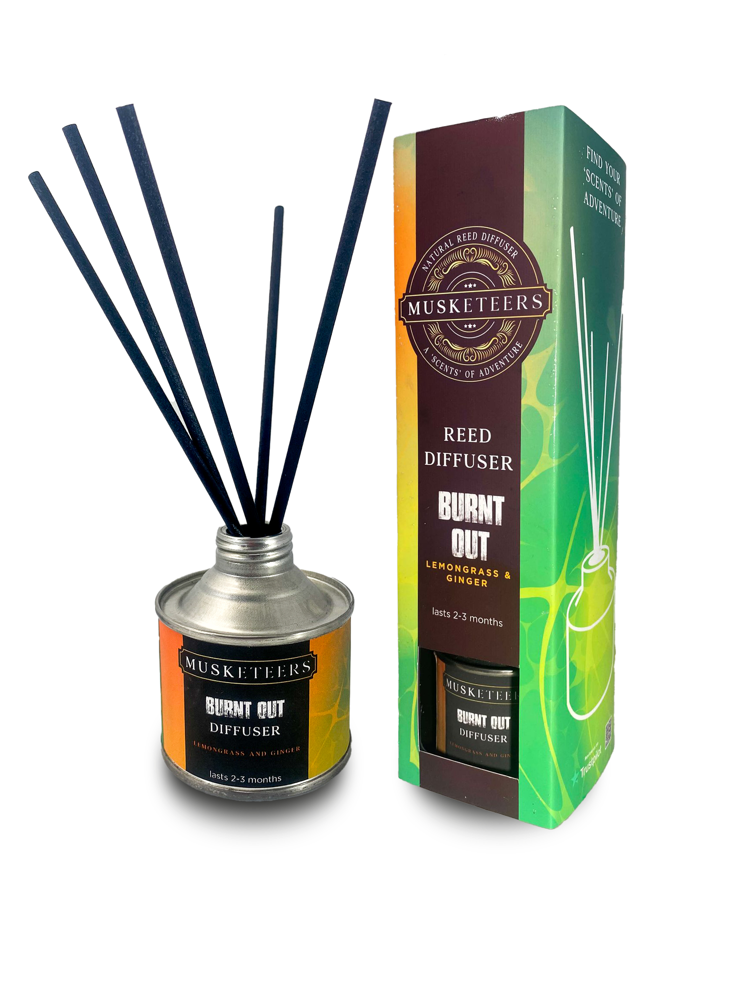 Burnt Out - Lemongrass & Ginger Reed Diffuser-0