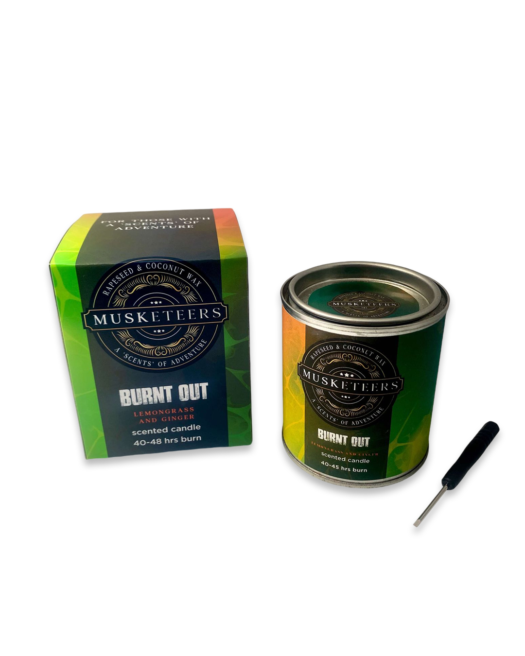 Burnt Out - Lemongrass/Ginger Mini Scented Candle-0