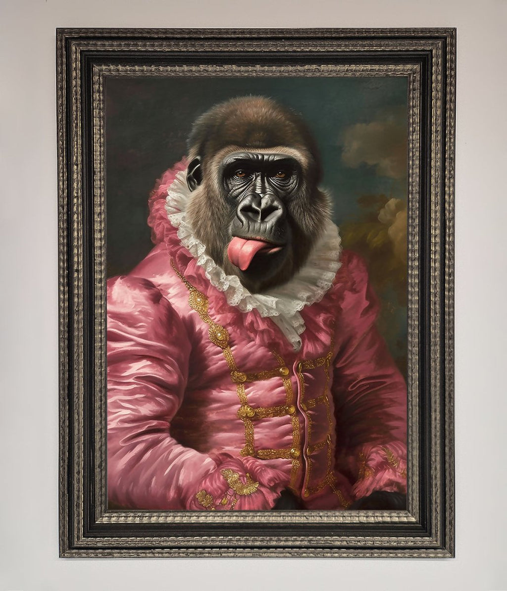 Cheeky Gorilla Framed Poster-13