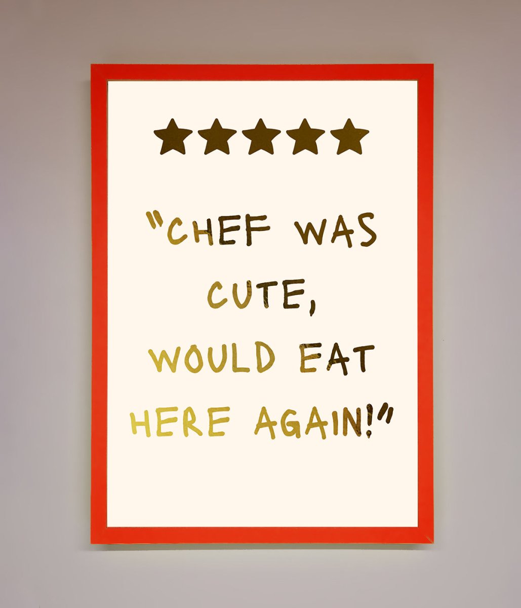 Chef Was Cute Foil Print-14