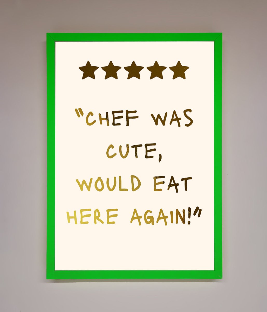 Chef Was Cute Foil Print-11