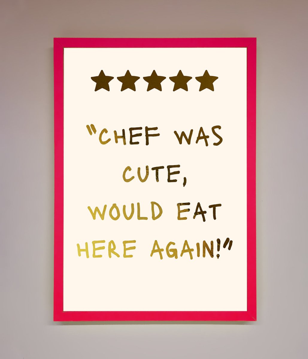 Chef Was Cute Foil Print-13