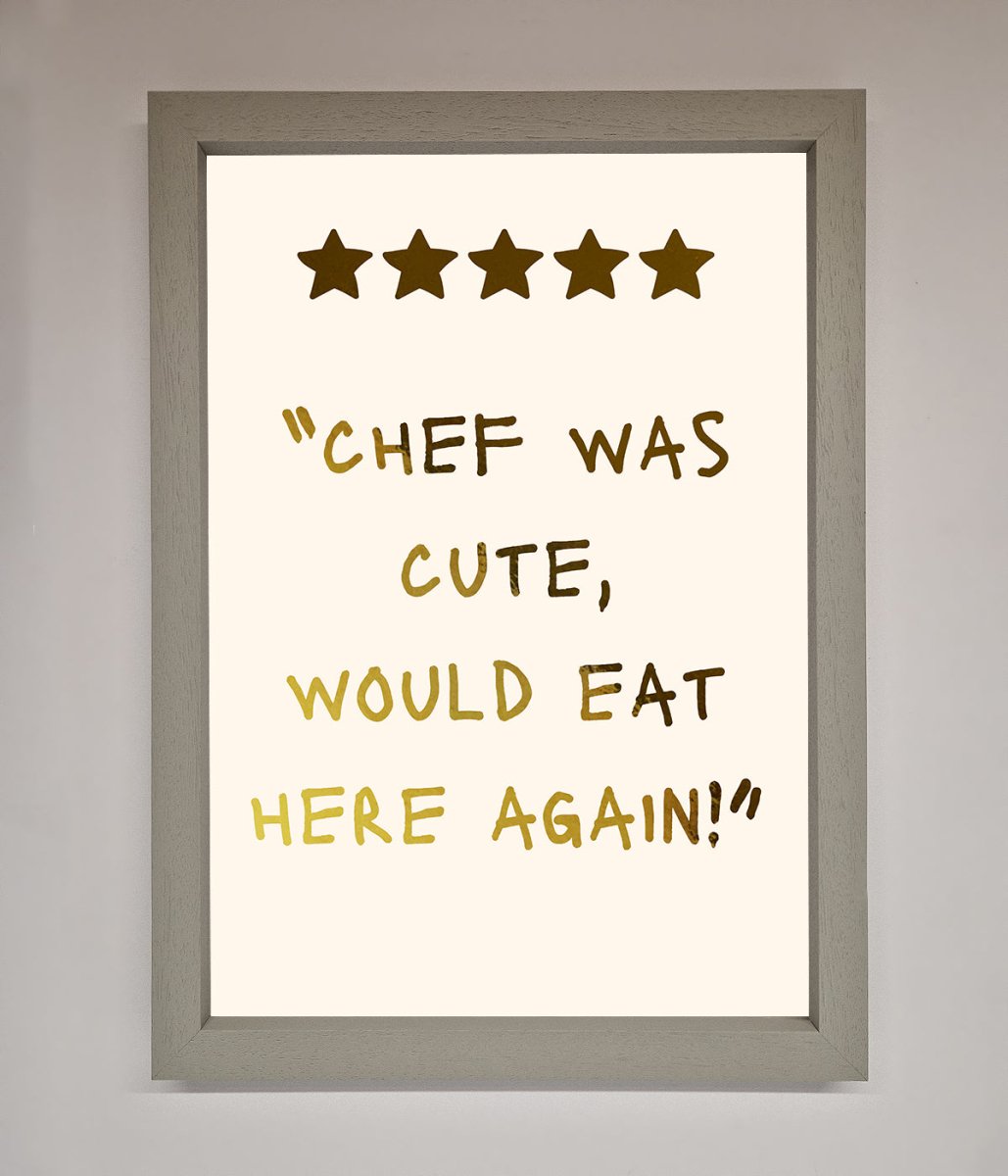 Chef Was Cute Foil Print-0