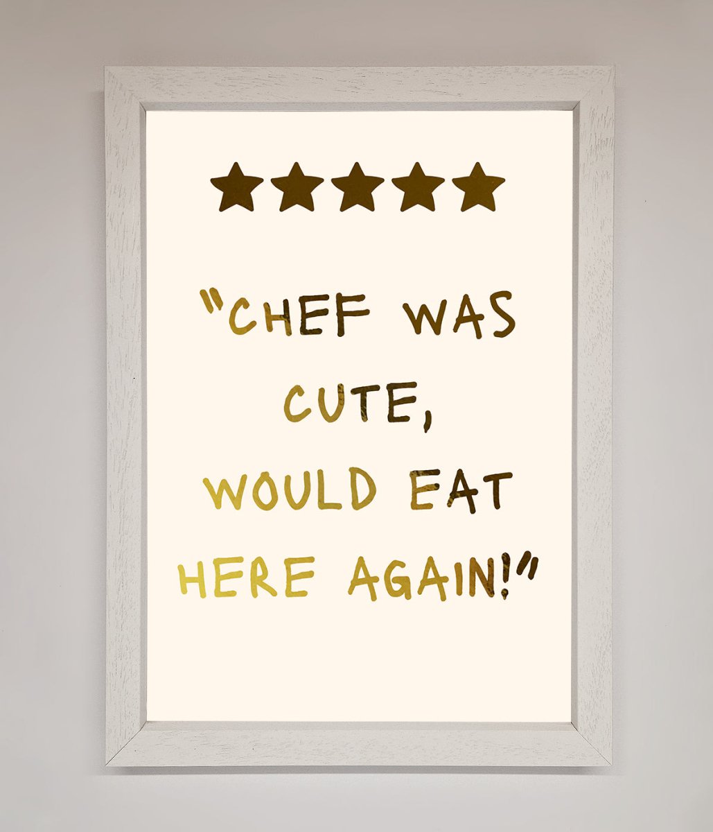 Chef Was Cute Foil Print-7