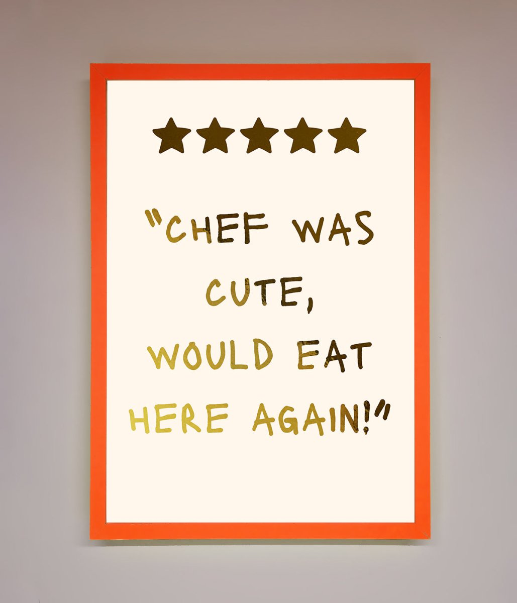 Chef Was Cute Foil Print-10