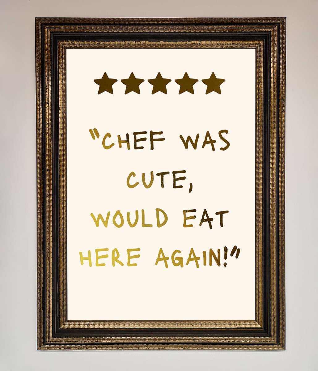 Chef Was Cute Foil Print-18