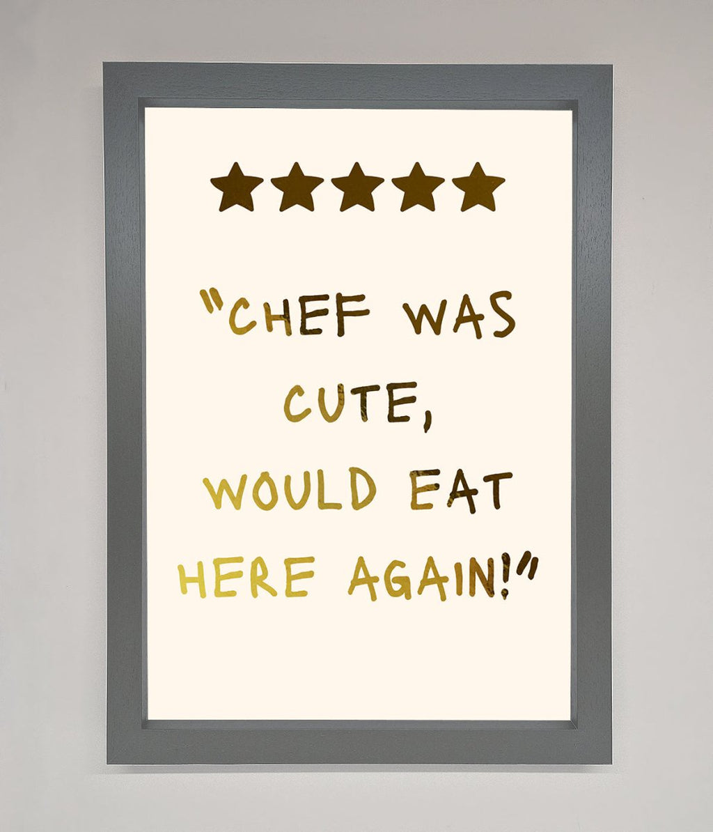 Chef Was Cute Foil Print-8