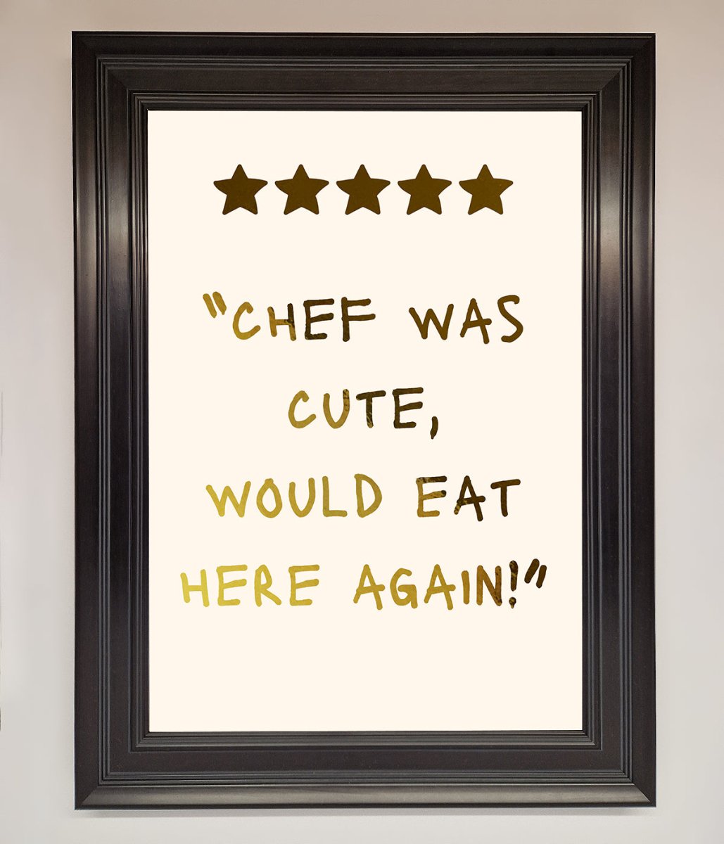 Chef Was Cute Foil Print-2