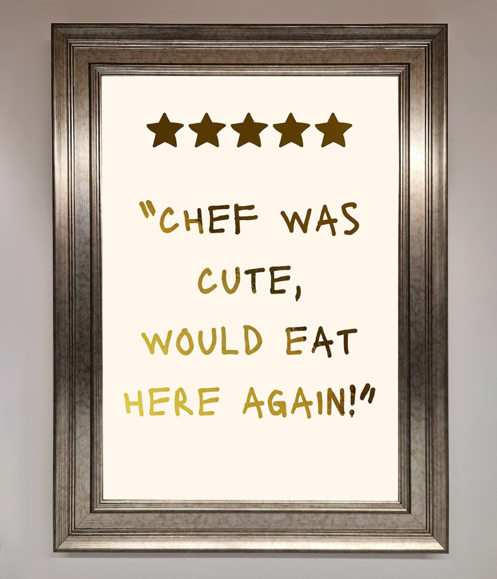 Chef Was Cute Foil Print-1