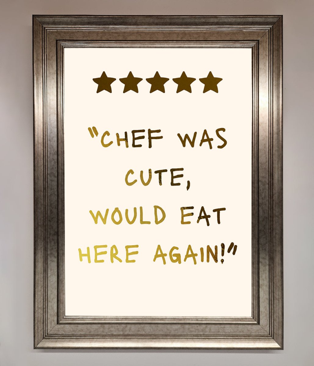 Chef Was Cute Foil Print-1