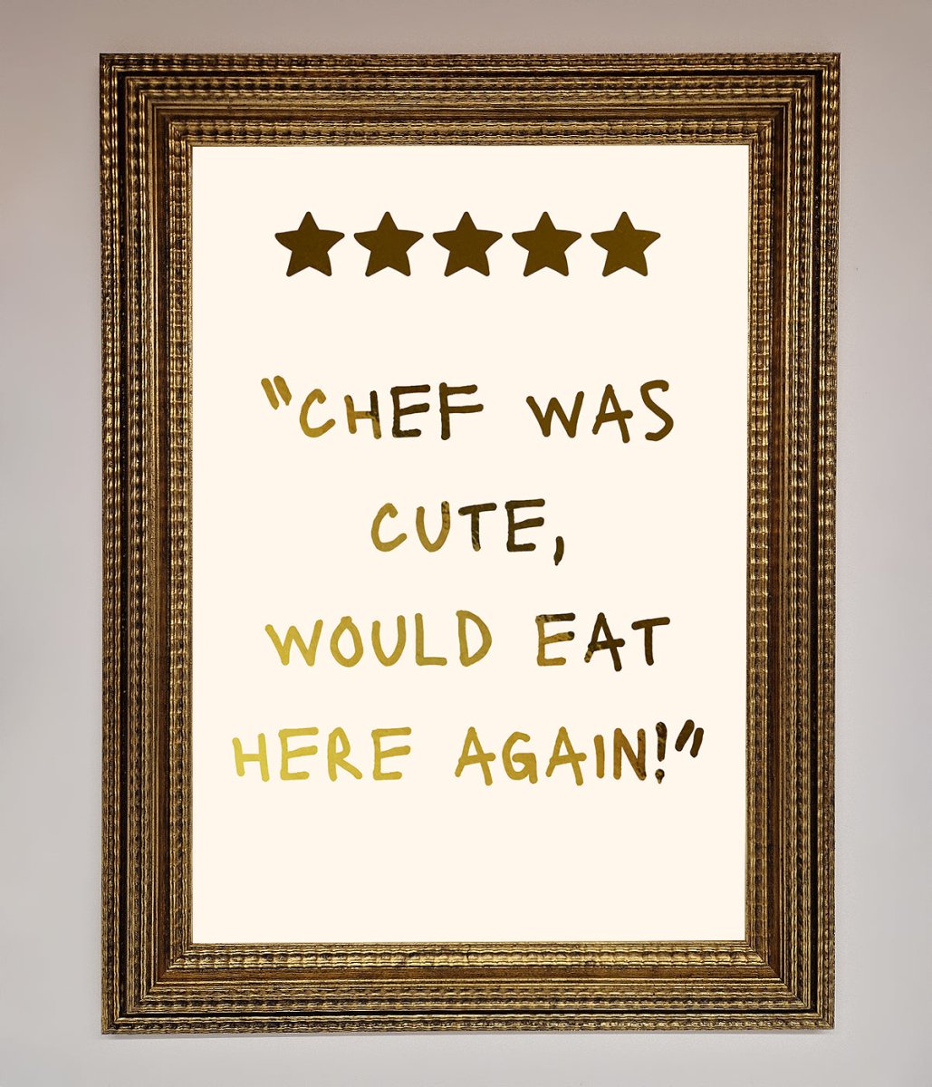Chef Was Cute Foil Print-15