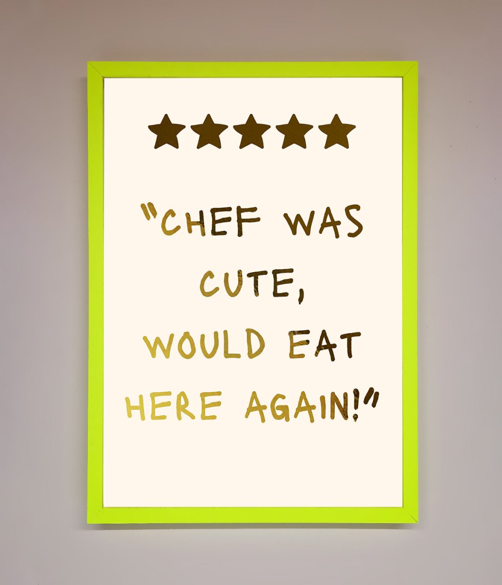 Chef Was Cute Foil Print-12