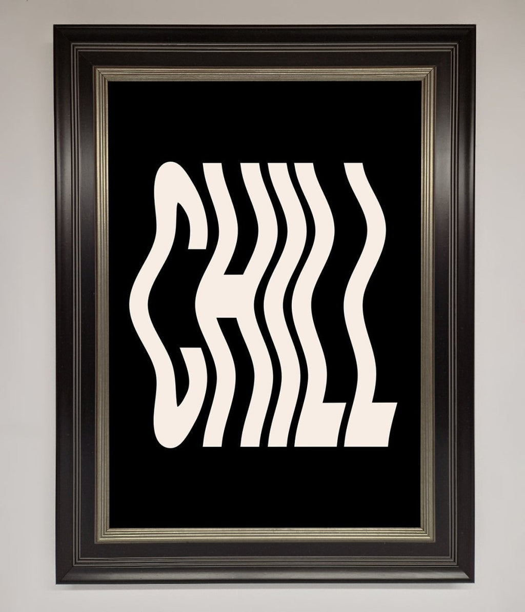 Chill Black Framed Wall Art-11