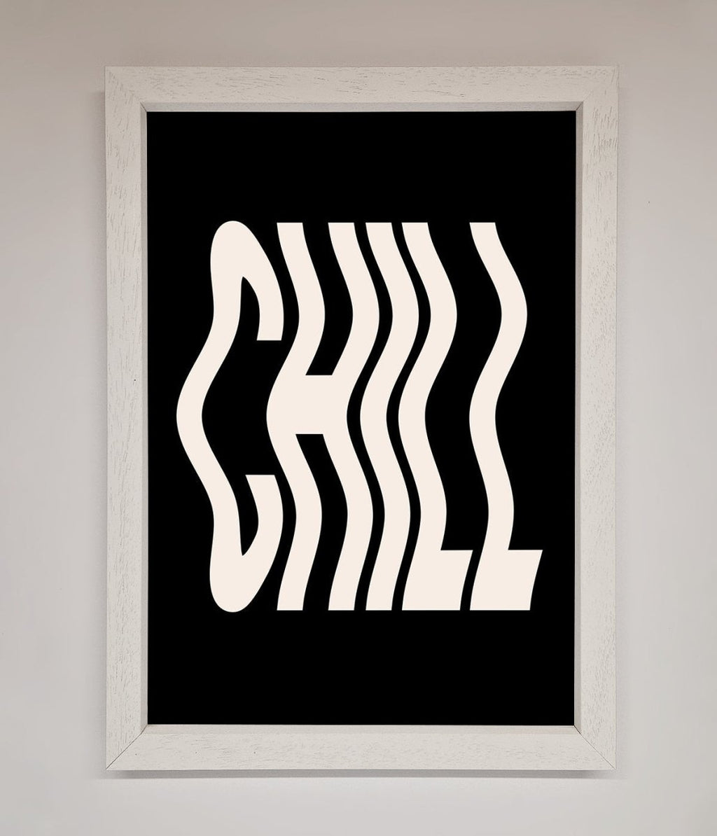 Chill Black Framed Wall Art-0