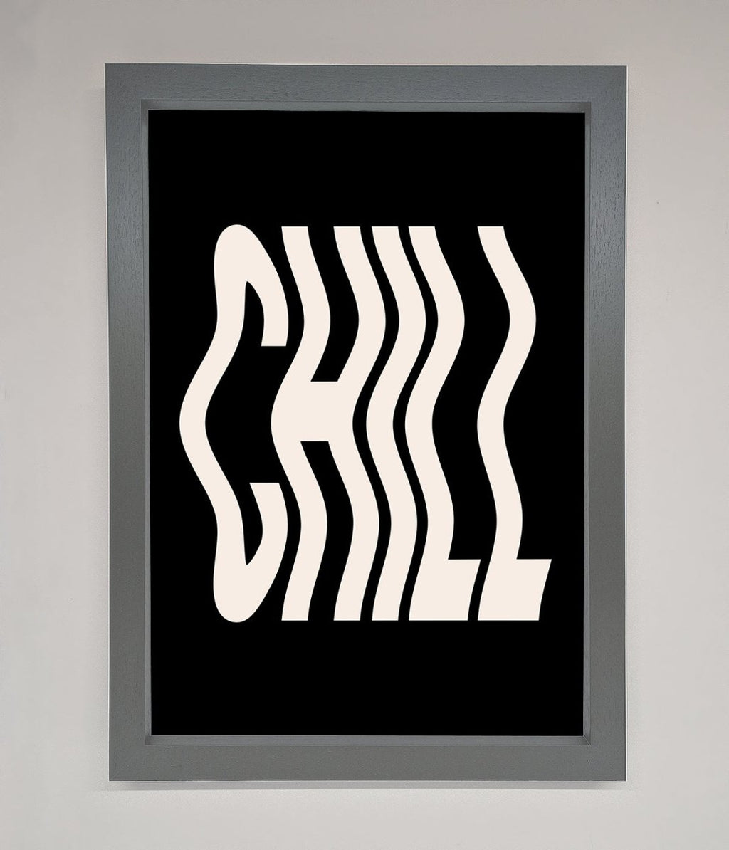 Chill Black Framed Wall Art-3