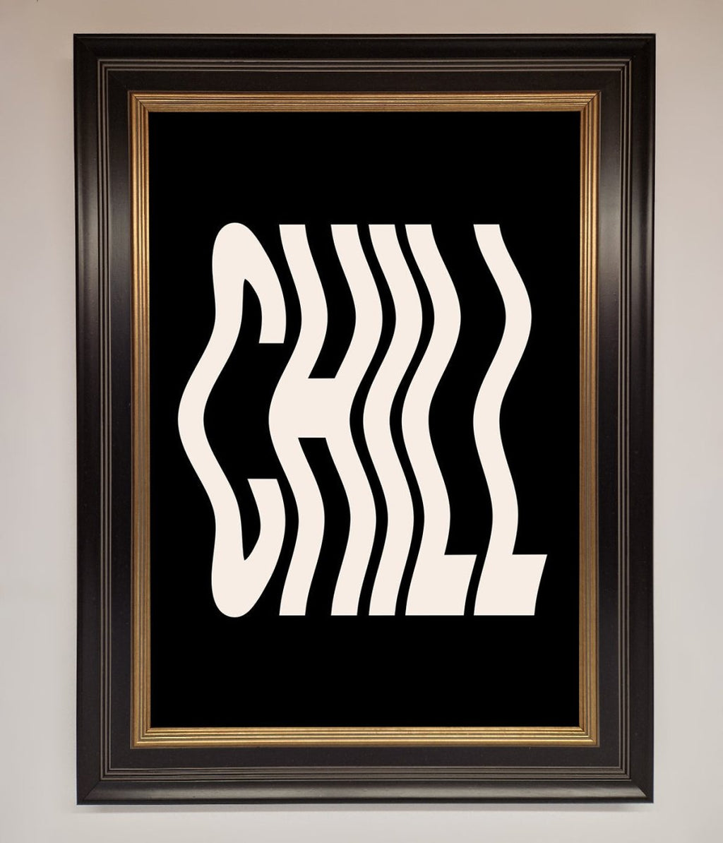 Chill Black Framed Wall Art-12