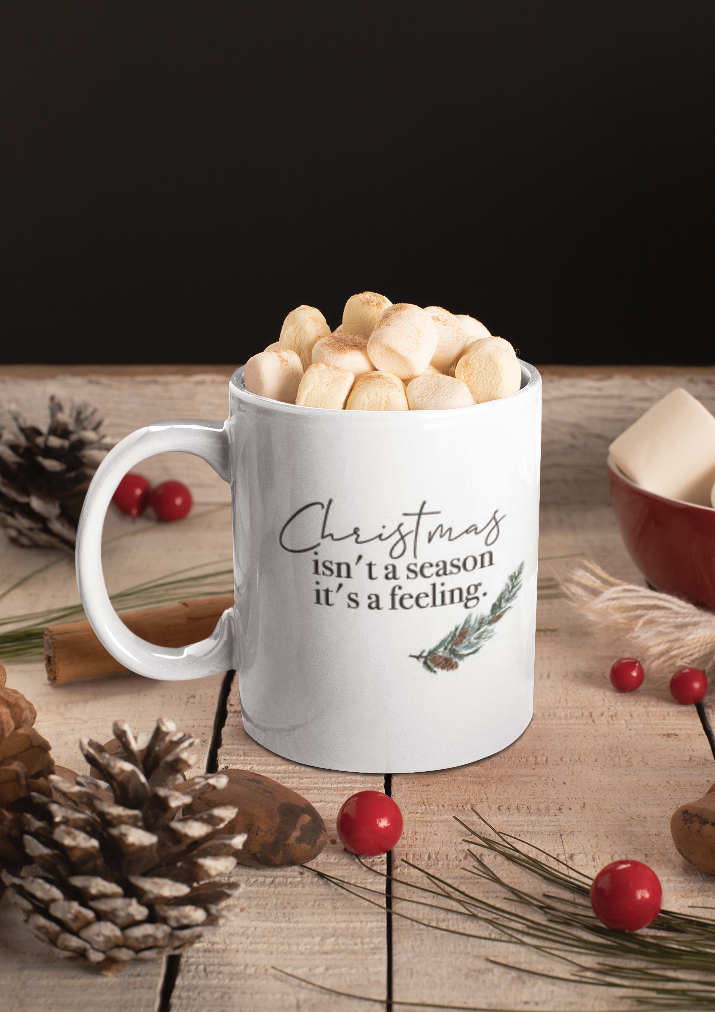 Christmas Isn't A Season It's A Feeling Christmas Ceramic Mug-0