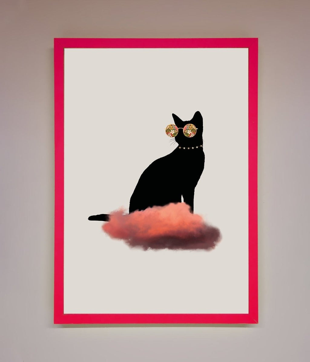 Cloud Cat Framed Poster-13