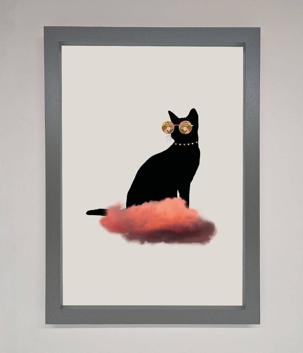 Cloud Cat Framed Poster-0