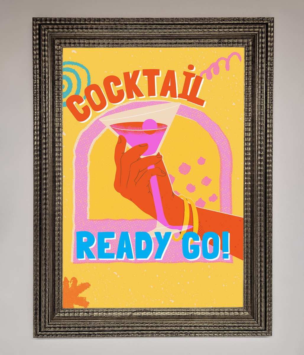 Cocktail Ready Go Framed Poster-16