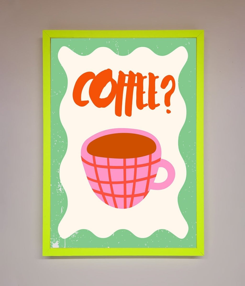 Coffee Pink Mug Framed Wall Art-12