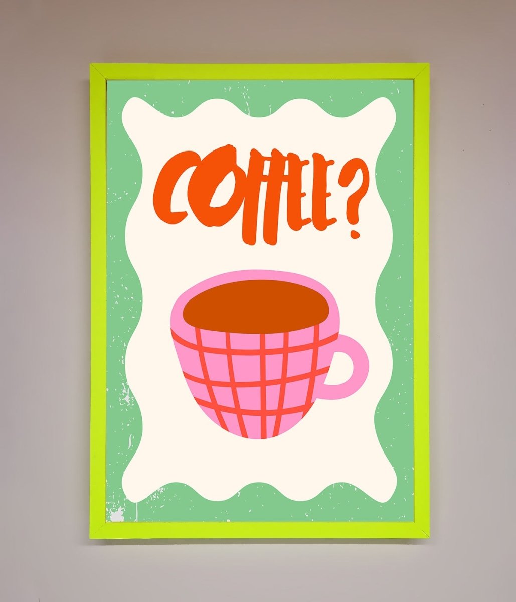 Coffee Pink Mug Framed Wall Art-12