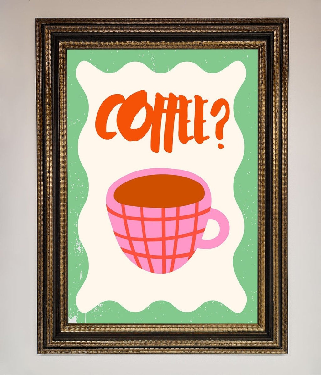 Coffee Pink Mug Framed Wall Art-18