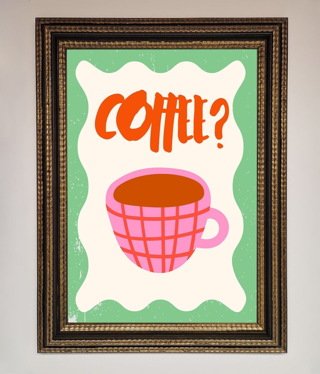 Coffee Pink Mug Framed Wall Art-18