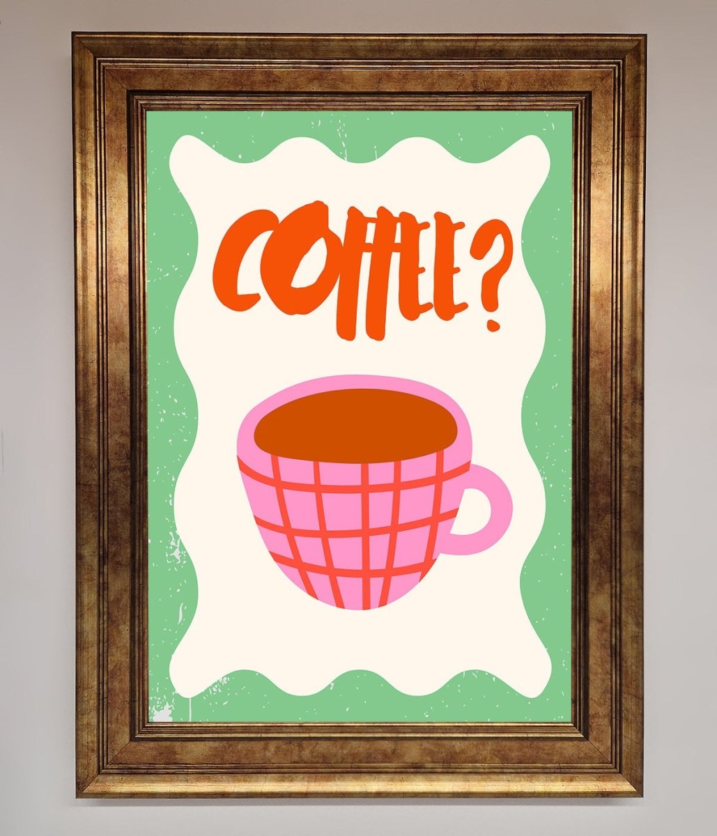 Coffee Pink Mug Framed Wall Art-7