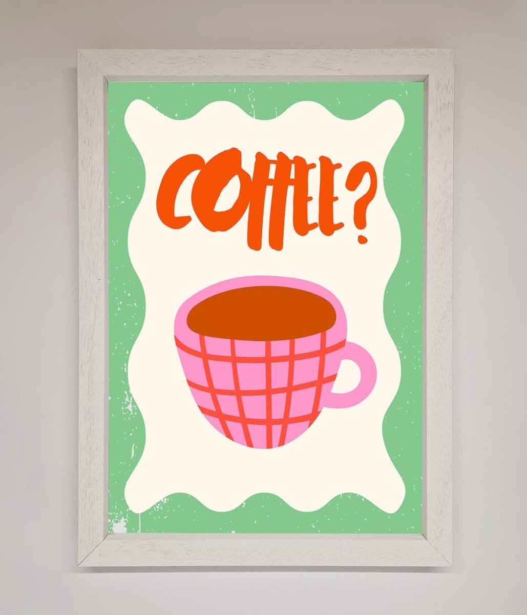 Coffee Pink Mug Framed Wall Art-0