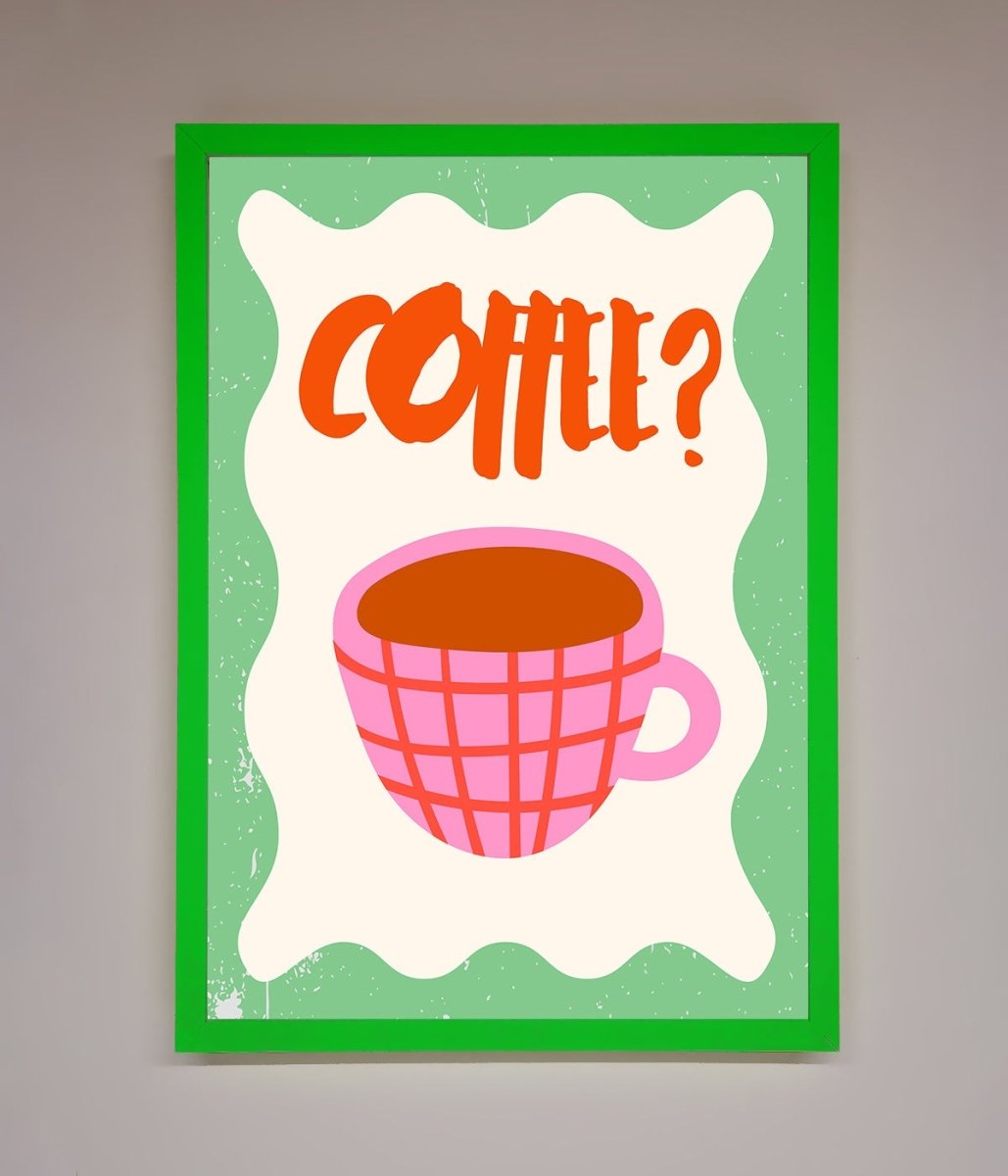 Coffee Pink Mug Framed Wall Art-11