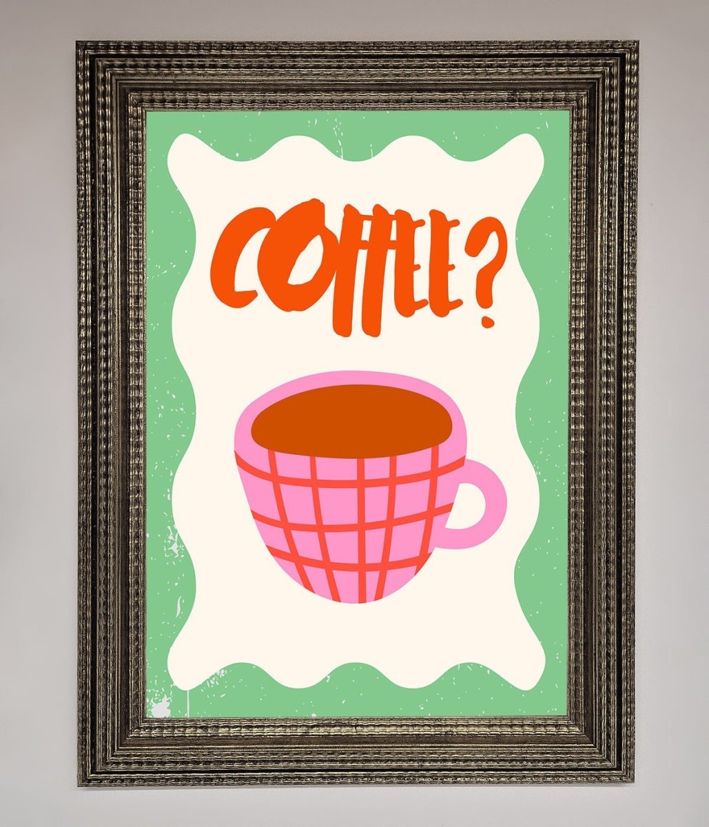 Coffee Pink Mug Framed Wall Art-16
